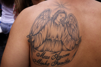 天使のタトゥー（肩）