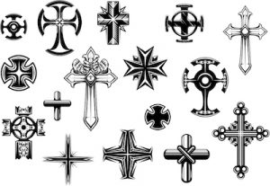 十字架のタトゥーデザイン集