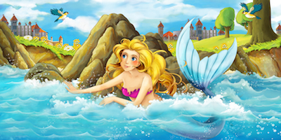 童話の人魚姫のイメージ