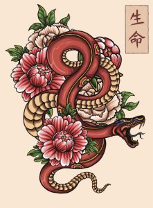 ヘビのタトゥーデザイン